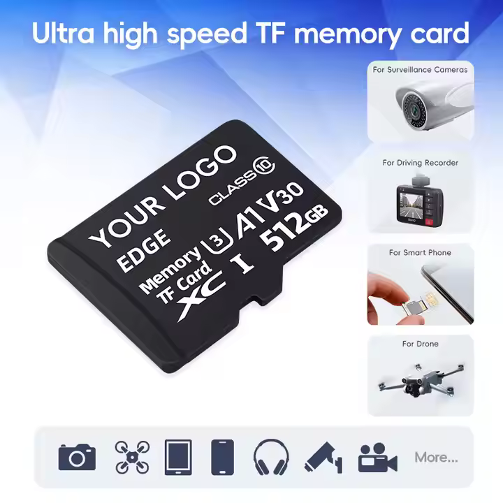 Extreme Speed 90MB/s tf card tf sd card 256 gb  Memory for Dash Cams Security Cameras & Mobile Devices Capacity Storage