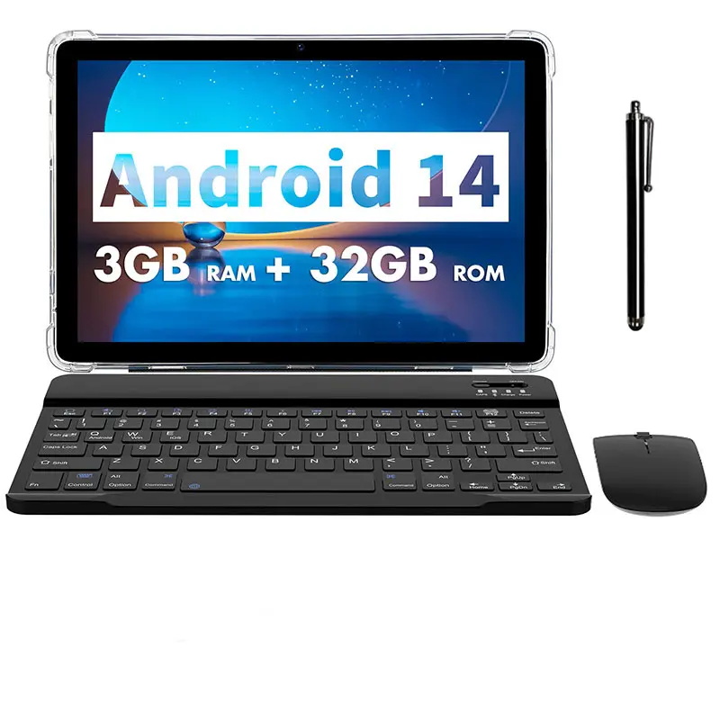 Factory Supply Android Tablet 10 Inch Tablet With Keyboard Mouse 8gb Ram 32gb Rom Android 6000mah Tablet Pc