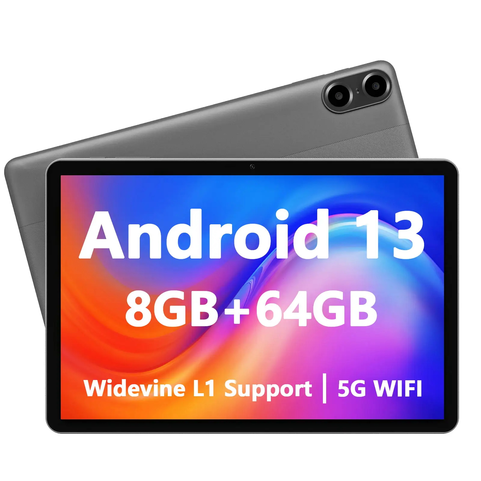 Factory wholesales 5G WiFi 10.1 Inch Android Tablet 8GB+64GB 6000mAh With Keyboard Mouse touch pen protector cover Android 13
