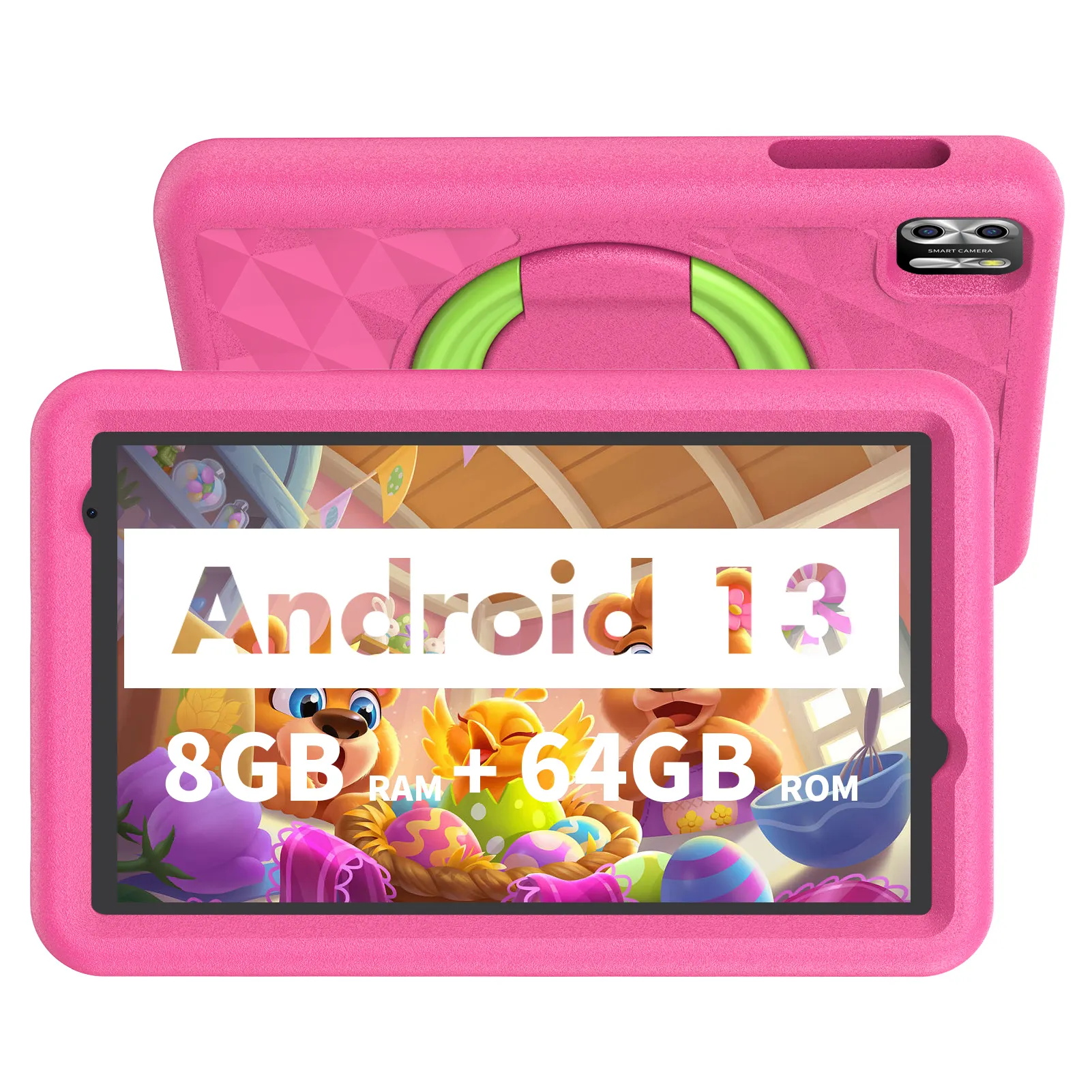 New Arrival Kids Android Tablet Rugged 8 Inch 800*1280 Ips Android 13 8gb Ram Learning Tablet For Children Kids