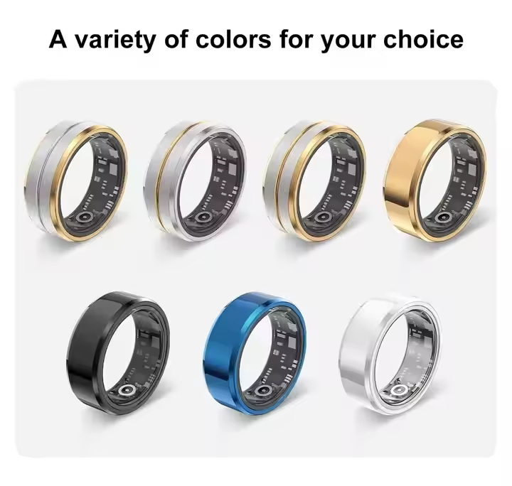 Smart Ring Health Fitness Tracker for Man Pedometer Sport Sleep Monitor, IP68 Bluetooth Ring Tracker