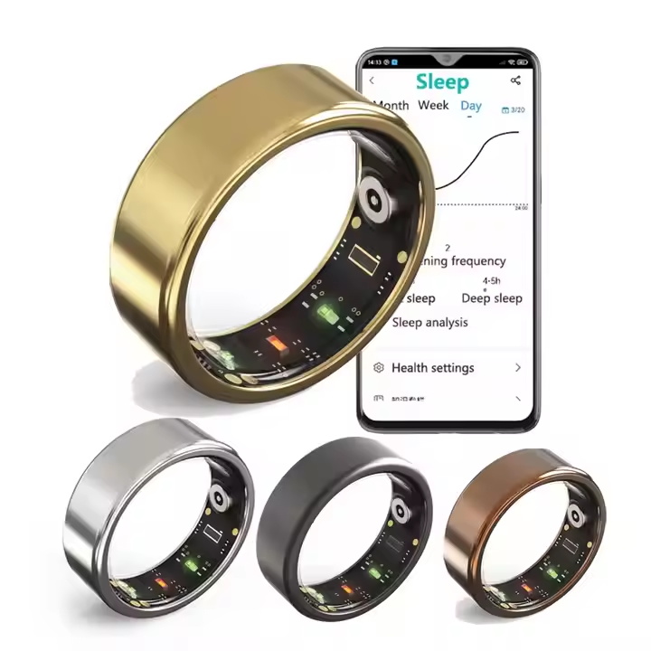 R01 BT Smart Ring 4 Sizes For Men Women Health Monitor Heart Rate Blood Oxygen Sports Steps Sleep Tracking 5ATM Waterproof Ring