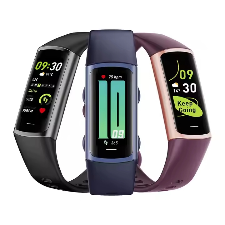 0.96 Inch TFT Display Fitness Smart Wristband Watch C68L with Heart Rate Body Temperature Sport Smart Bracelet for Men Women