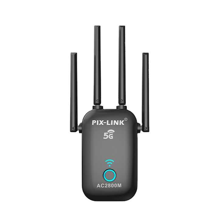 PIX-LINK AC27Q 2800Mbps Wifi Extender Router Long Range WiFi Repeater Signal Booster for Home