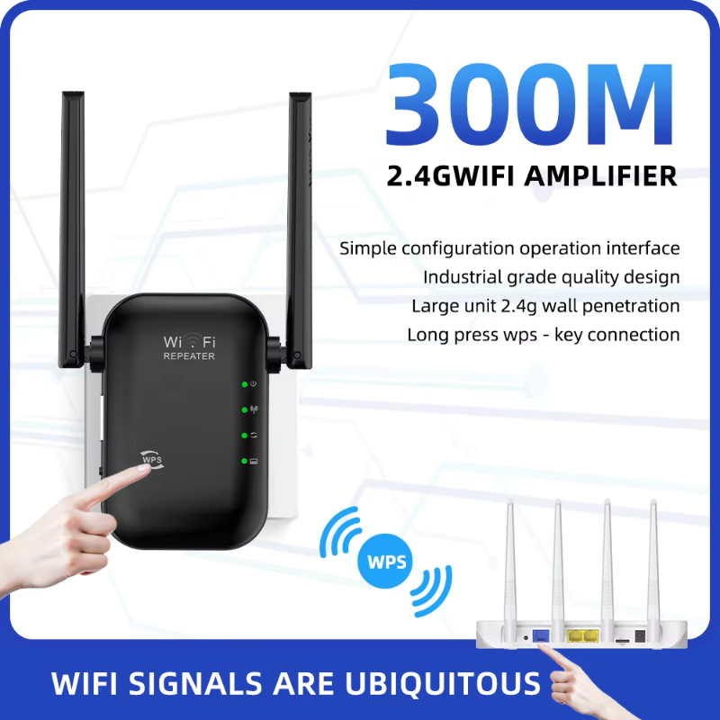PIX-LINK Factory Sale Network Wi-fi Router Extender Wireless extender signal booster 300m wifi repeater wifi range extender