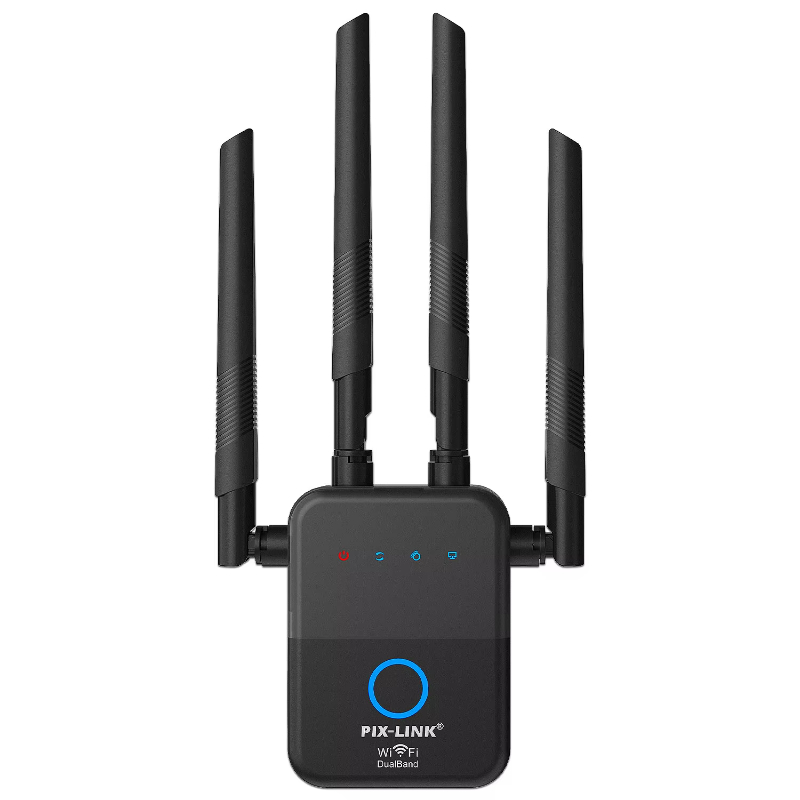 PIX-LINK 1200Mbps dual band wifi repeater long range wifi extender wifi signal strong penetrability