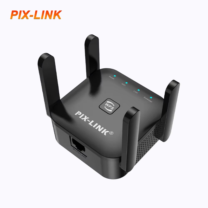 PIX-LINK Factory New Arrival WR54Q 300Mbps Wifi Booster Network 300M Wireless N300 Extender Repeater With 4 Antenna