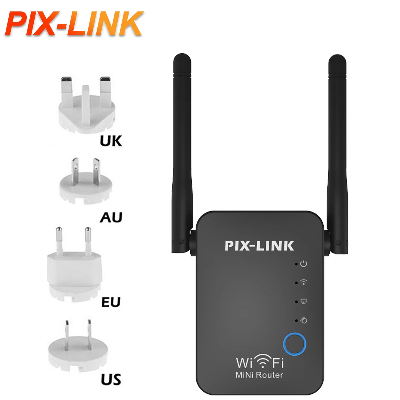 PIX-LINK Wifi Repetidor 300Mbps Wireless Mini Router WiFi Repeater Extender