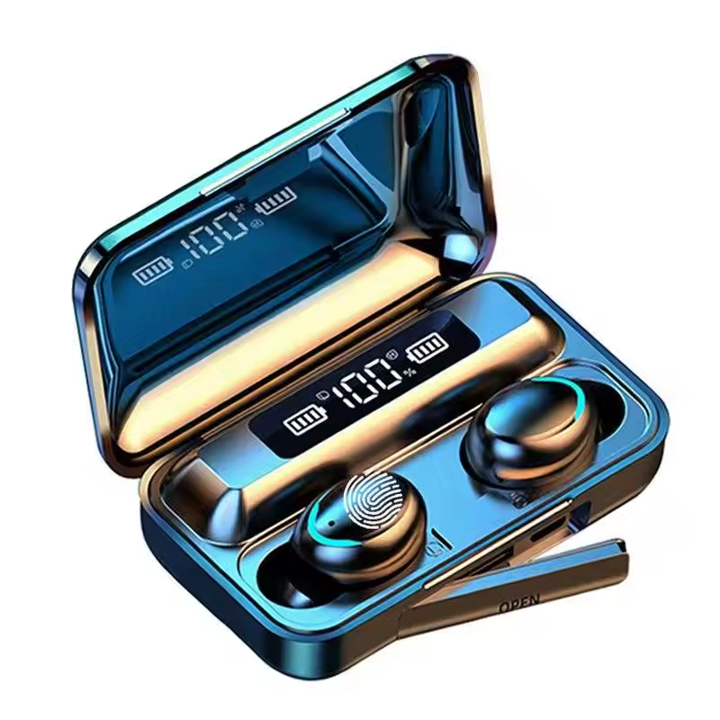 Original F9 Earphone 9D Hifi Stereo LED Display Waterproof In Ear Headphone Ecouteur Bluetooth 5.1 TWS F9 Wireless Earbuds F9-5