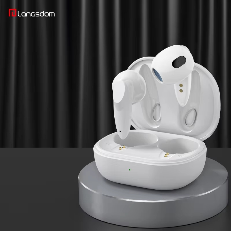 Long battery life 21H mini size stylish design smart touch control bluetooth v5.1 wireless earphones
