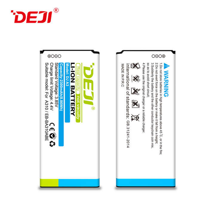 DEJI OEM EB-BA310ABE Digital Batteries For Samsung Galaxy A310 A3 2016 A3100 2300mAh small mobile phones battery