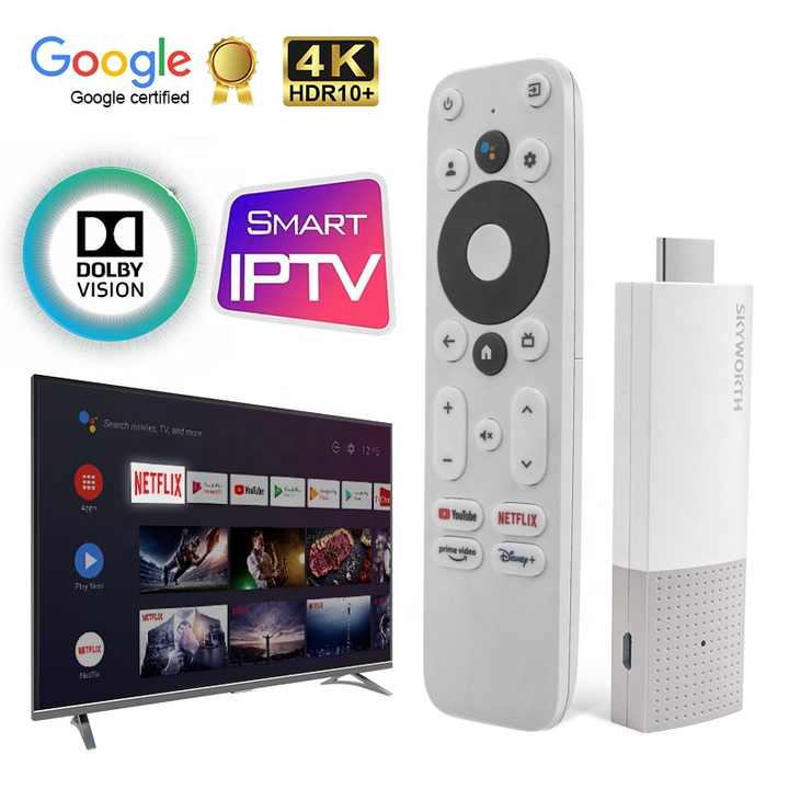 Google Fire TV Stick Media Player Streaming Device 4K Android 11 Quad Core Chromecast with Google Tv Android 11 2GB/8GB for Sky