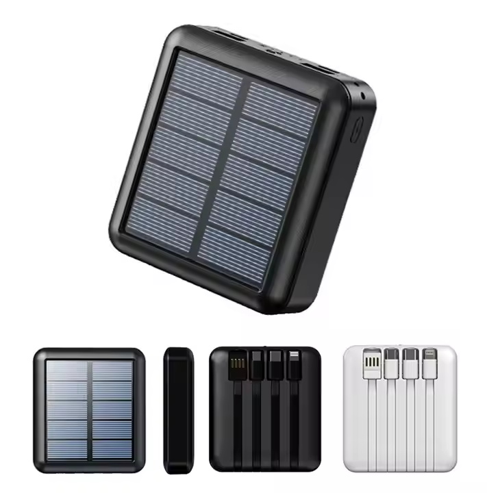 Free Sample Fast Charger Universal Portable Mobile Power Charger Power Bank 10000mAh With Cable Custom Logo