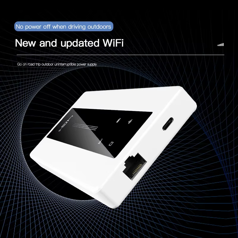 KuWFi MF989 150Mbps Speed RJ45 Port And SIM Card Slot Supports 5G Wi-Fi for Mobile Use Pocket 4G LTE Router 10000mAh Battery