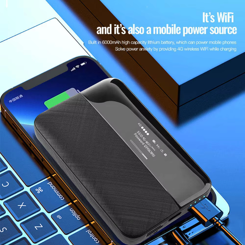 Factory wholesale mini 3g 4g Modem 150mbps 6000mAh pocket wifi Portable 4G LTE Router
