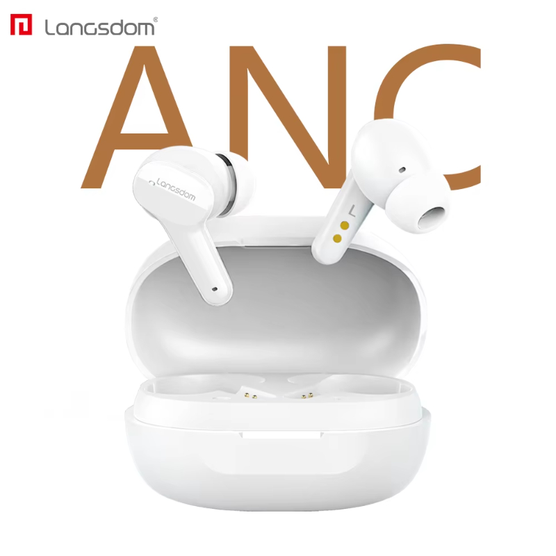 Langsdom T26A TWS ANC Wireless V5.0 Earphone S1 Active Noise Cancelling Hi-Fi Headphones Touch Control Gaming Earbuds
