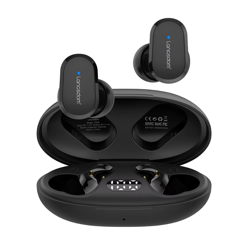 Langsdom TN33 Cheapest Earphone Led Display Earphone Bluetooth 5.1 In-ear Wireless Earbuds Headphone