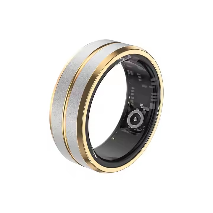 Smart Wearable Ring with Automatic Exercise Heart Rate Monitoring Healthy Function Remote Measurements Android Operating System