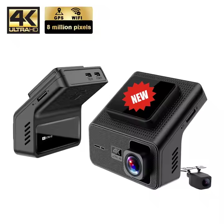 New 4k wifi GPS dash camera car dvr front and rear dual lens 4k car dash cam HD night vision car dash camera 4k