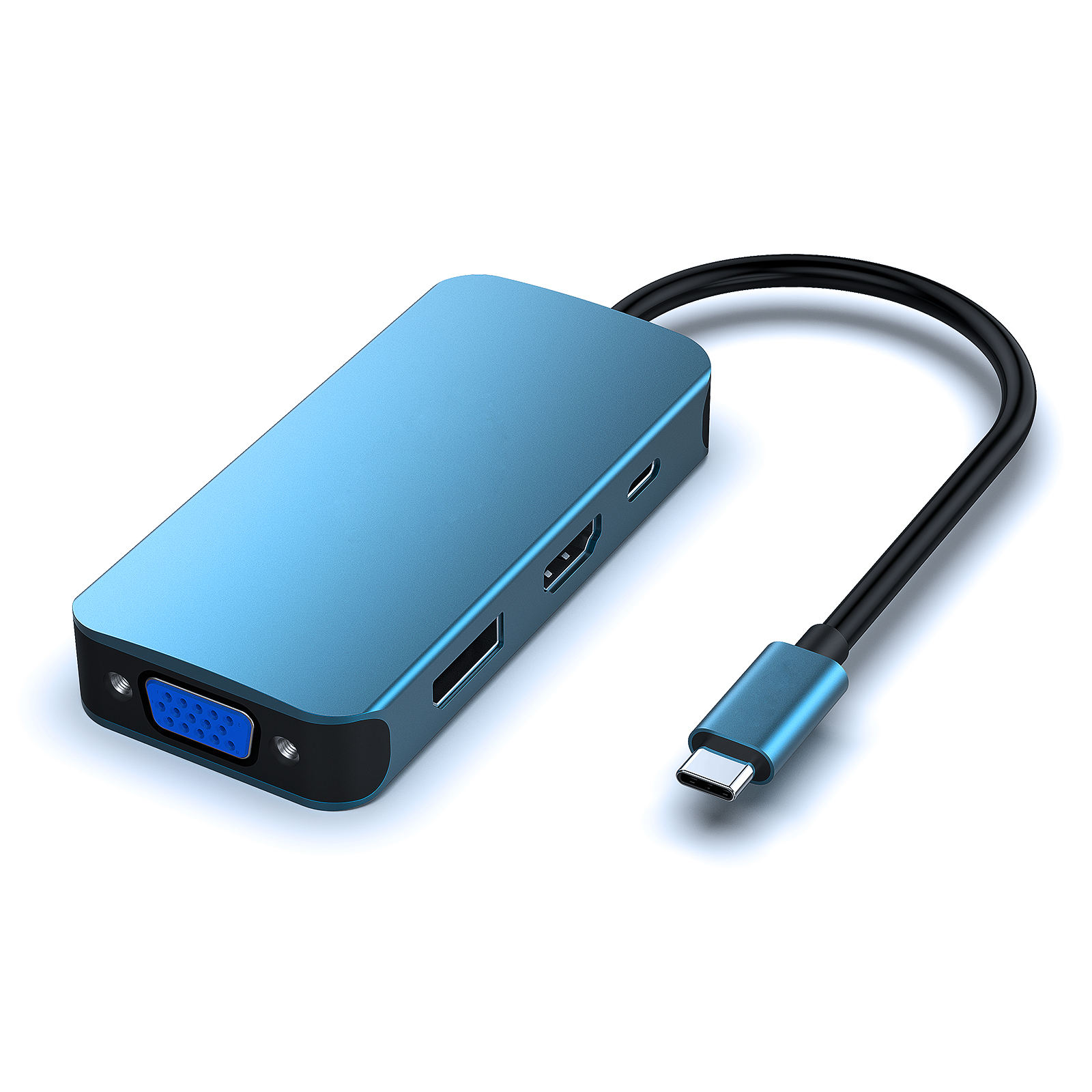 Customize USB Type-C to HDMI DisplayPort VGA Adapter 4K Support PD charge 100W