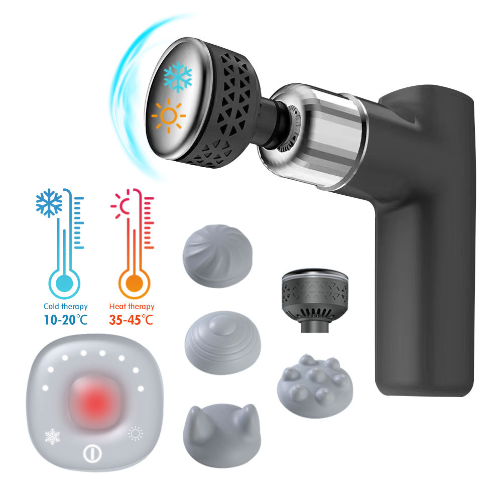 Portable Heating and Cooling Massage Gun 30 Speed Vibration Deep Tissue Percussion Muscle Massage Gun
