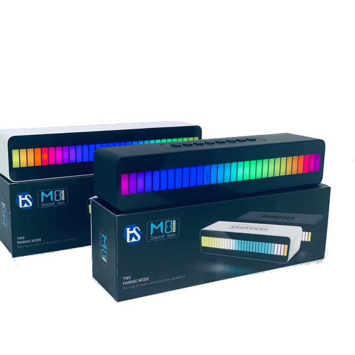RGB Light Audio Portable Subwoofer Powerful Sound Bar Wireless Speaker