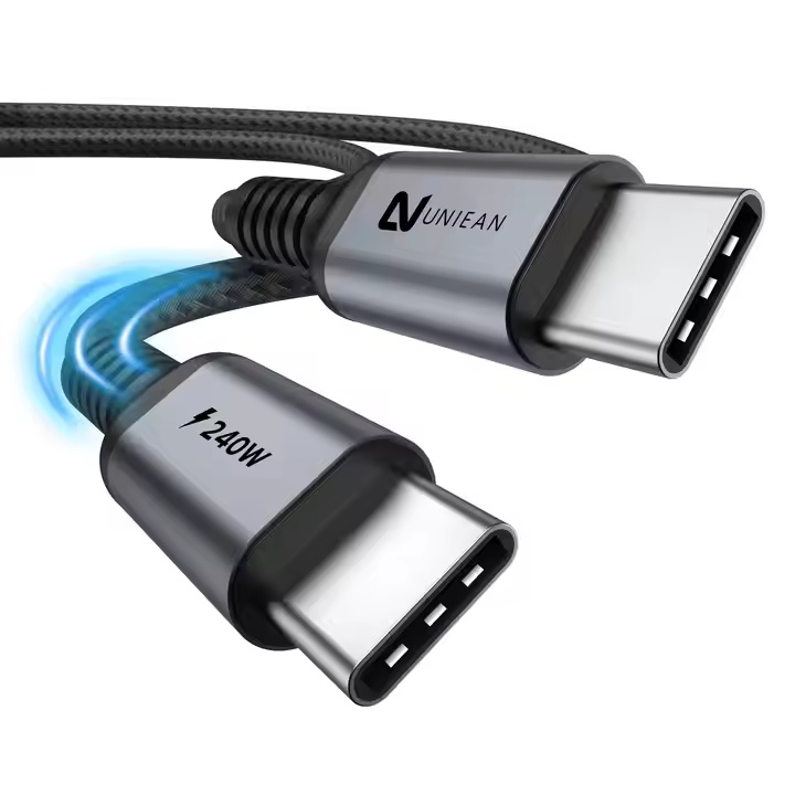 Braided USB Type-C USB2.0 Cable 1m/2m/3m PD Fast Charging Data Cable for Android Mobile Phone Laptop 100W 5A USB Cable Type-C