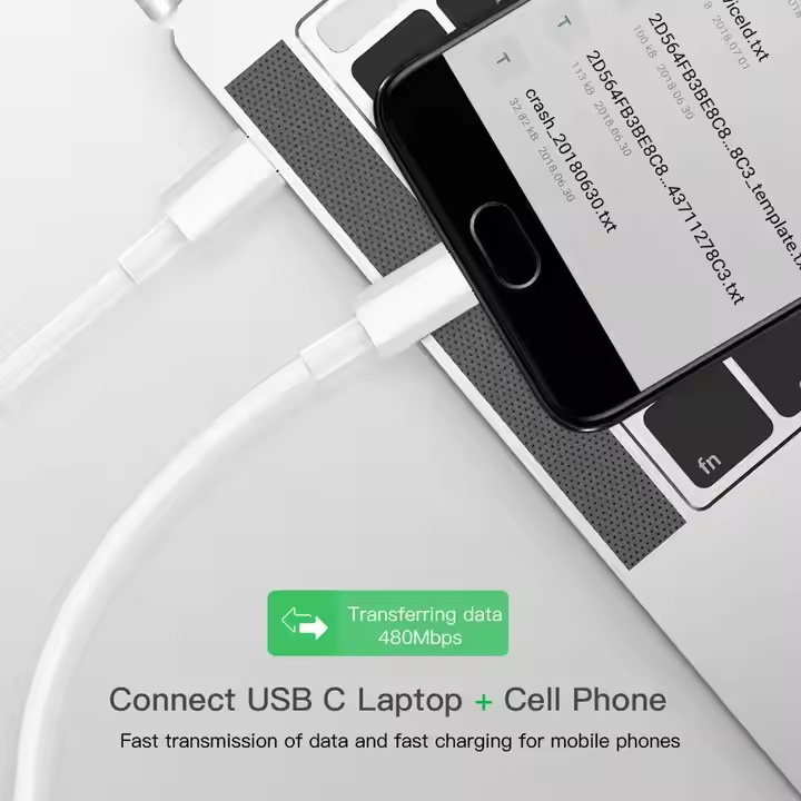 Factory Wholesale PVC TPE 20W 60W 100W Phone Laptop Cable Stable Pd Fast Charging 1M 2M Type C To Type C Date Cable