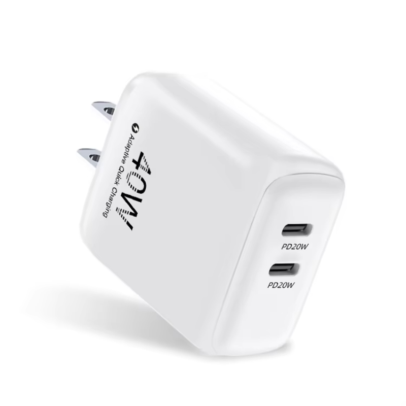 Mini Super Fast PD 20W Adapter USB Type C Charger Wall Double USB Adapter For iPad_iPhone 14 13 12 Pro Max Charger Fast Charging