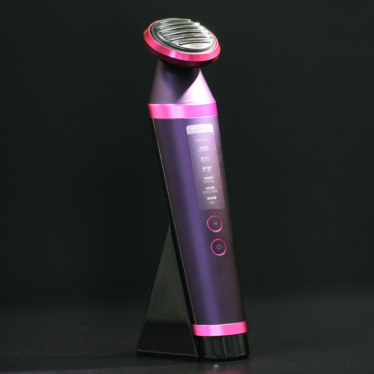 Fashionable Home One-stop Skin Care Machine Anti-wrinkles Cleansing Nutrition EMS Light Cooling Smart RF Facial Beauty Device