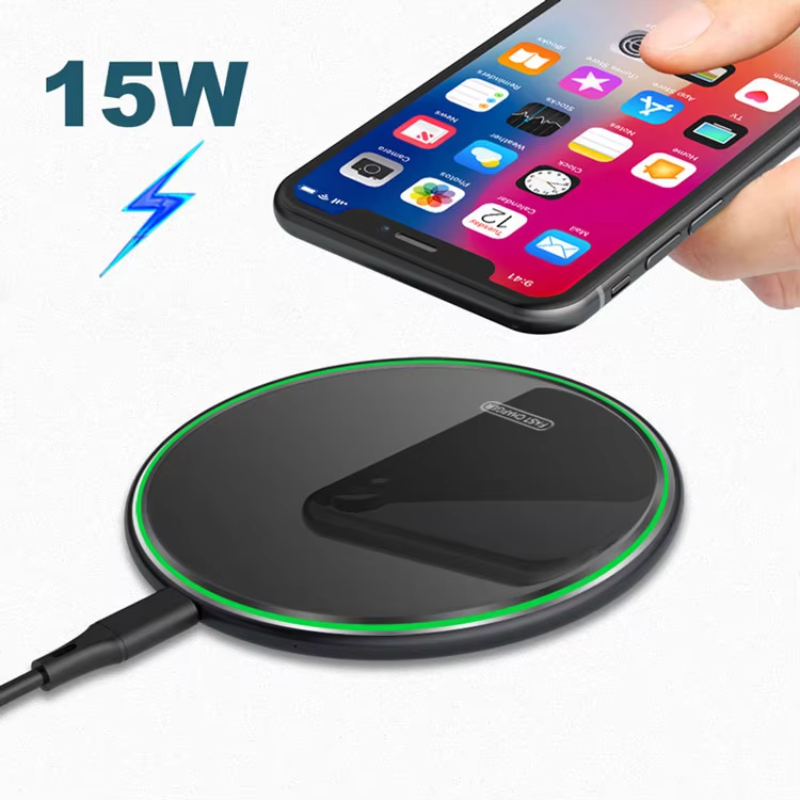 Technology Innovation products Cell Phone Universal Mini Chargeur Sans Fil 15W Wirlesses Fast Charger For iPhone Samsung