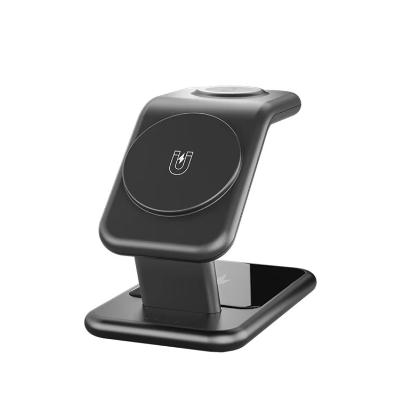 Trandings Product Electronic Gadgets Phone Aluminium 3 In 1 wireless Charger Magnetic For iPhone Chargeur A Induction Sans Fil