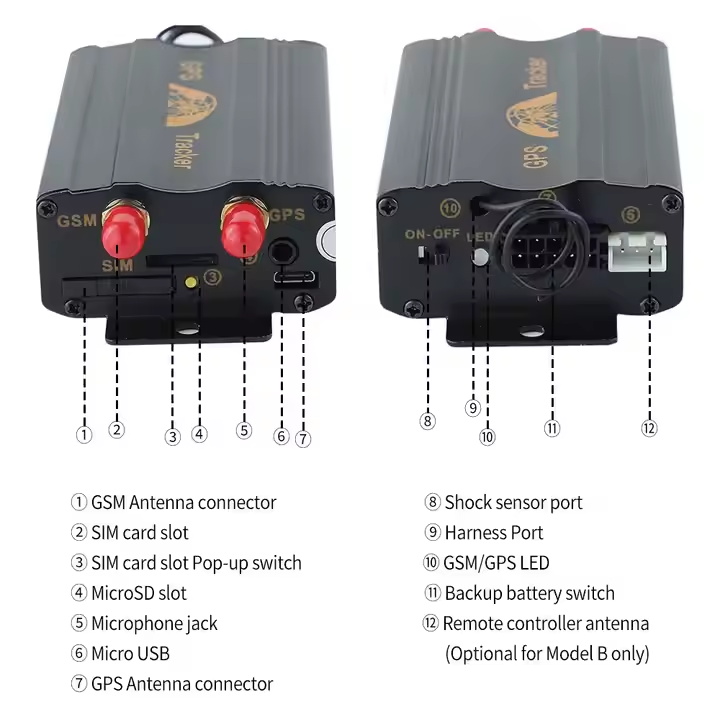 GPS Tracker TK 103 A Corta Corriente Rastreador Coban