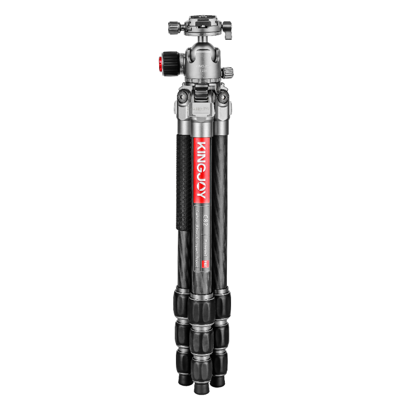 KINGJOY C80 Professional carbon fiber Mini Photo tripod tabletop mobile Phone Tripod outdoor travel tripod