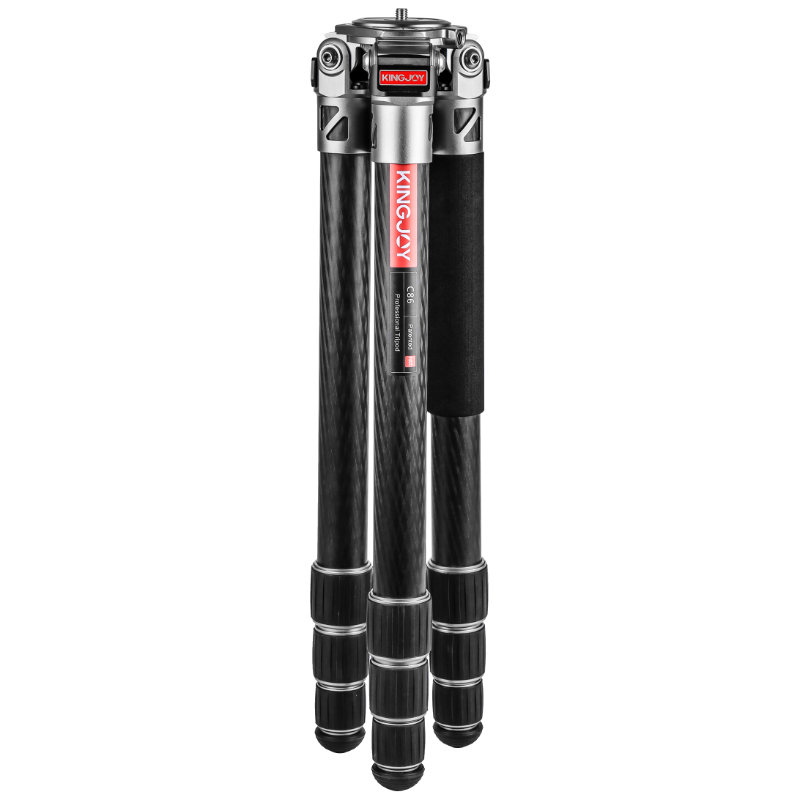 Kingjoy C85 Professional Heavy Duty Tripods Stable Compact Stand with 75mm Bowl Adapter for Video Camera Bird Photography