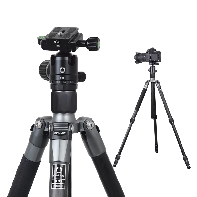 Kingjoy Professional Aluminum heavy duty video camera tripod for film shooting