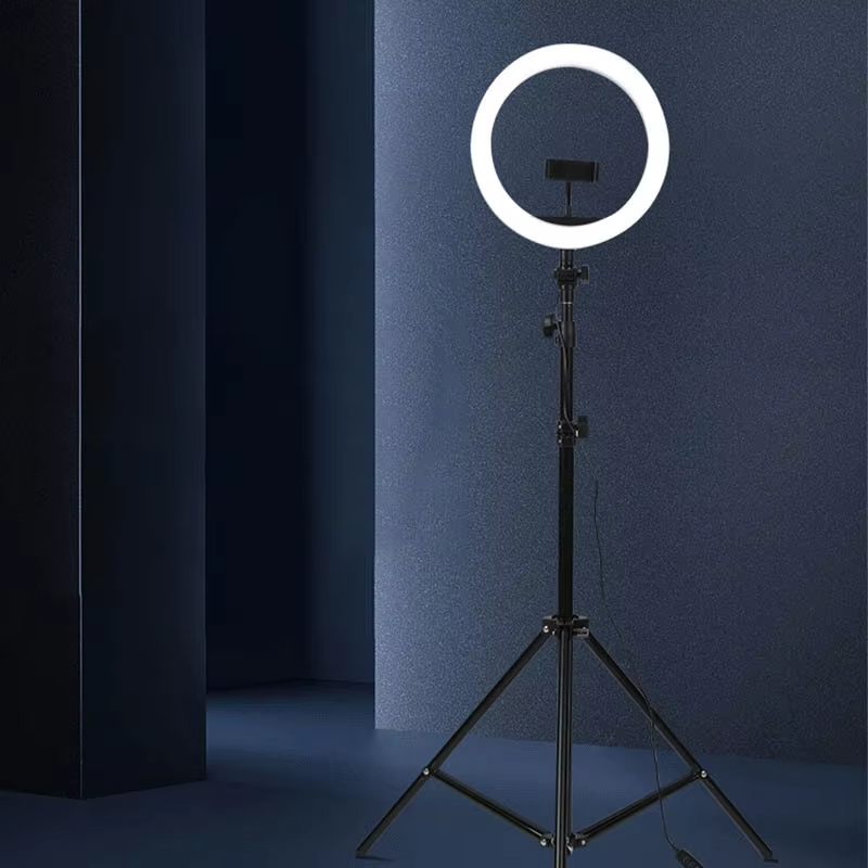 20_ off 10 inch RGB 26cm RGB LED Ringlight Beauty Makeup Seifie Video Studio Photographic RGB Ring Light with Tripod Stand