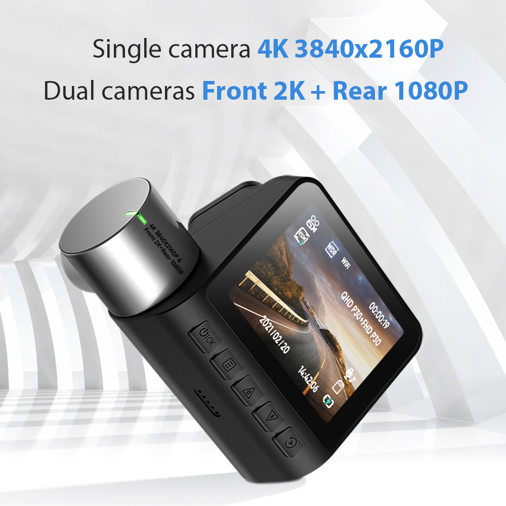 Car Dash Cam 4K Front and Back WiFi Gps Car Video Recorder  Car Security Camera