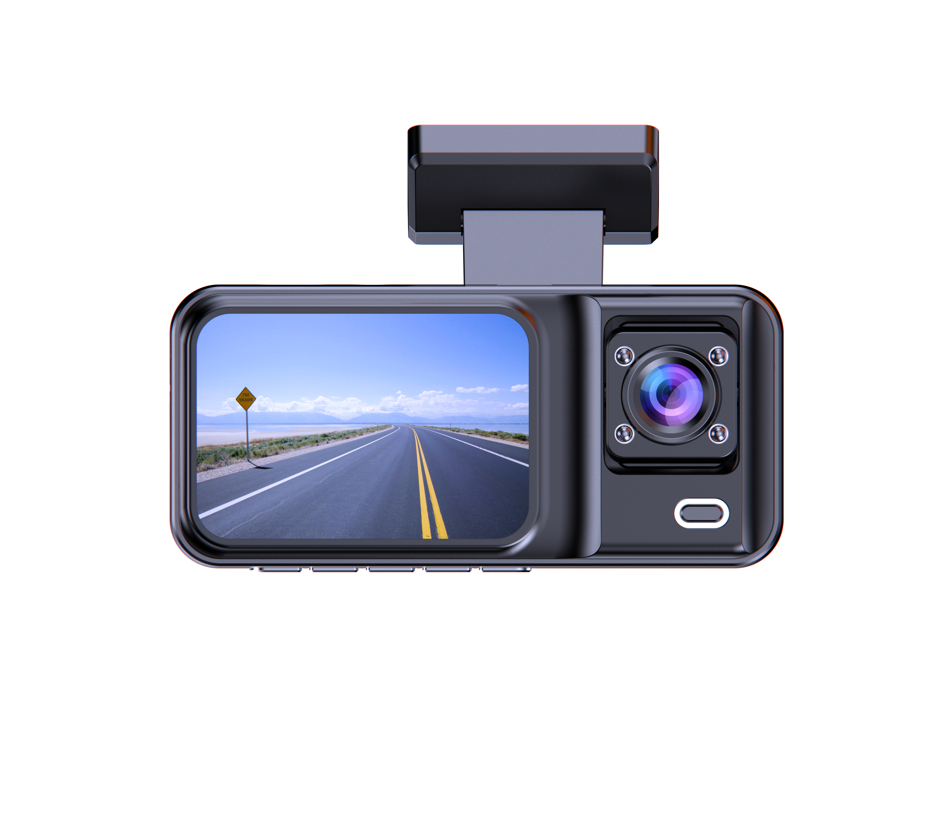 Hot Sale 3 Channels Front Inside and Back HD Night vision Loop Recording Car Black Box Dash Cam with WiFi