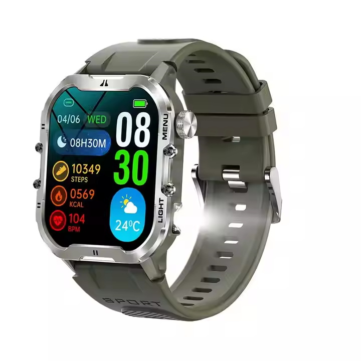 Fashion Stainless Steel Fitness Tracker Reloj Inteligente Smartwatch With BT Call