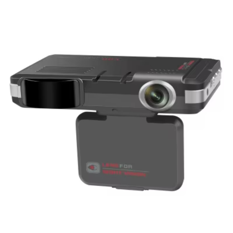 3 in 1 Car DVR Radar Detector 2.0 inch screen 720P ResolutionBuilt-in G-sensor 140 Degree Over Speed Alarm flow Radar Dash Cam
