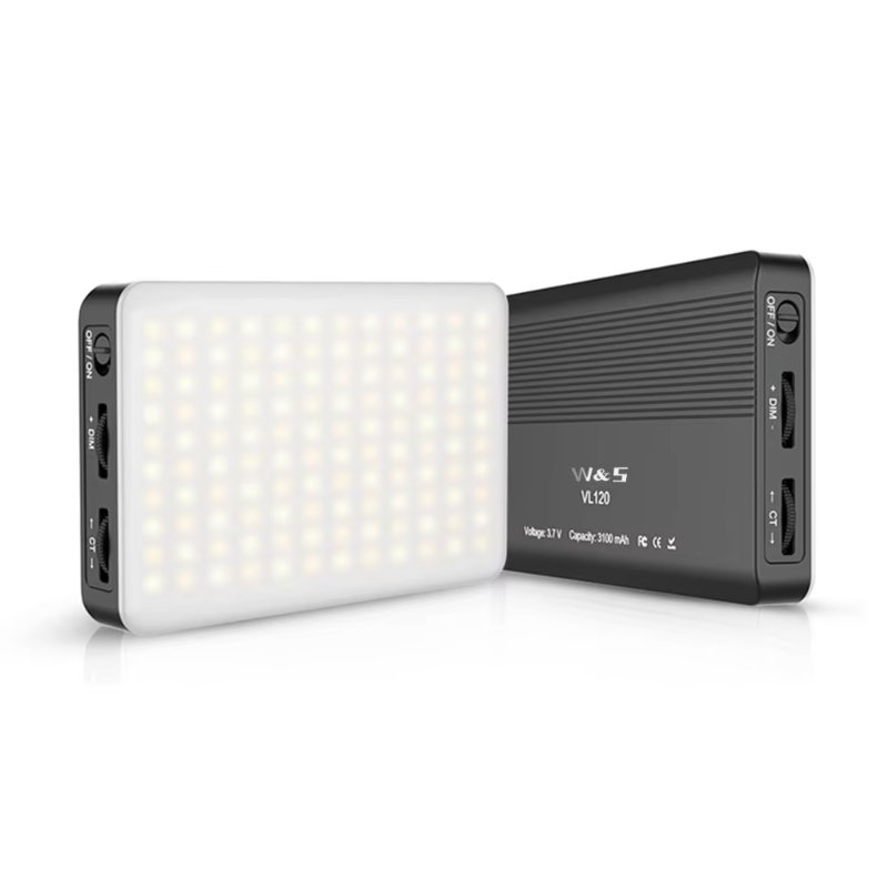 VL120 DSLR LED Video Light Vlog Fill Light On-Camera Photography Studio Light With Cold Shoe Color Filter