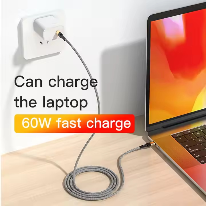 High Quality Gold Plated 3A 20V 60w Fast USB C To USB C Cable For iPhone 16 15 For Samsung Huawei Xiaomi USB C Charger Cable