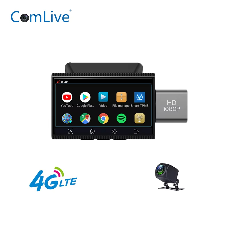 4G WiFi Android 5.0 car dvr 3.0 inch full 1080 HD GPS logger dual camera dash cam video recorder