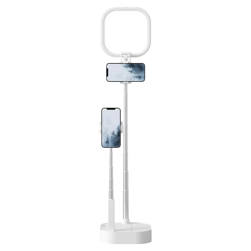 Multi-functional Live Show Stand Selfie video panel Light With wireless remote control and Dual Retractable Phone Holder