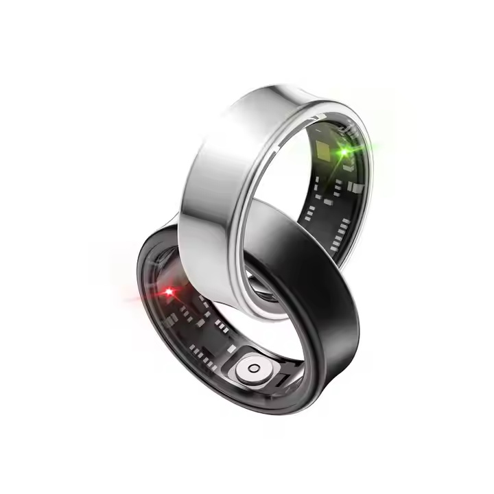 2024 New Arrival Fashion 5ATM Waterproof Stainless Steel Sport Health Smart Ring