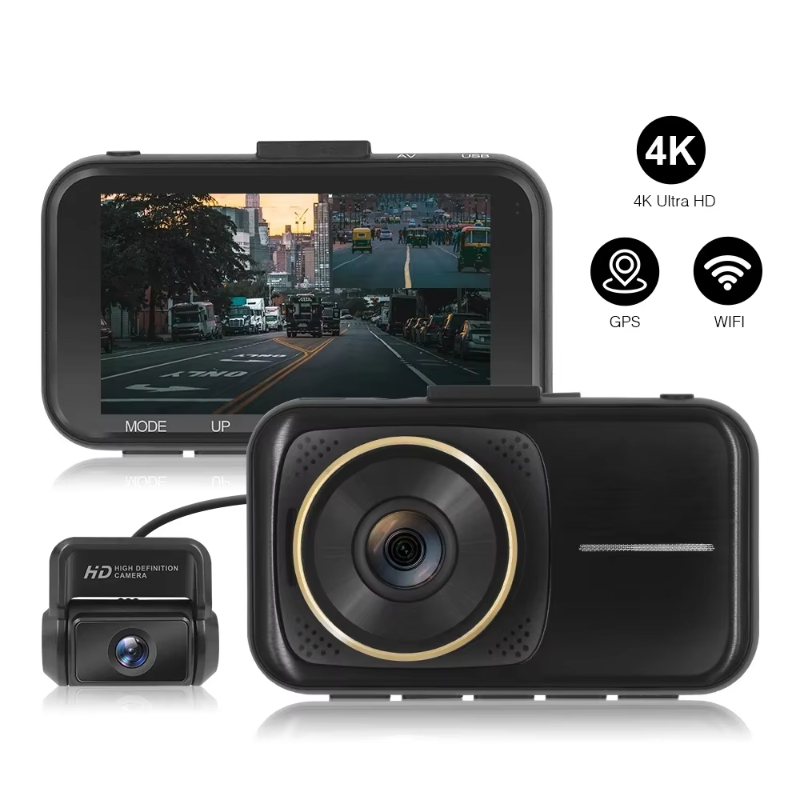 Car dvr NOVATEK NT96670 dual cameras 4K front cam GC4653 2K rear cam AHD1080p small size 3 inch screen dash camera dvr recorder