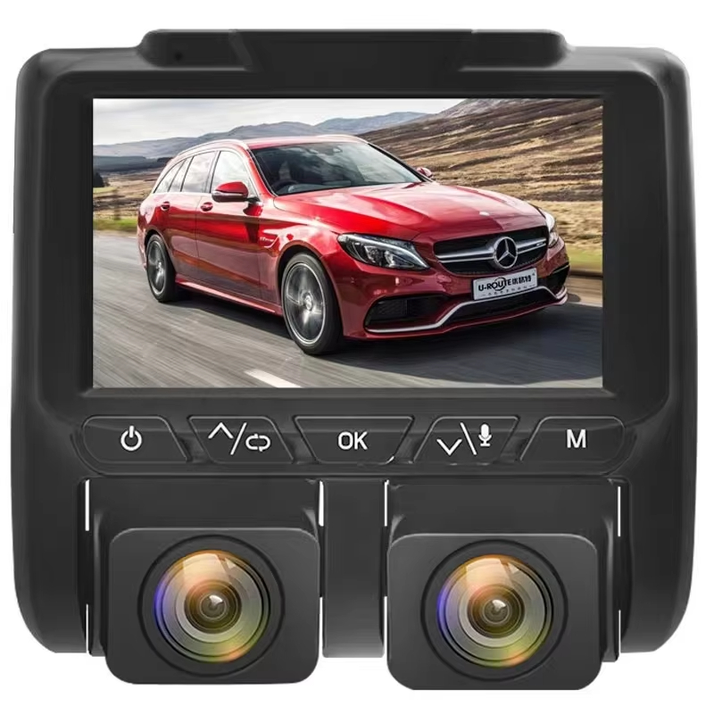 Newest 3.0 inch Novatek 96663 dash cam 360 degree car black box dual camera