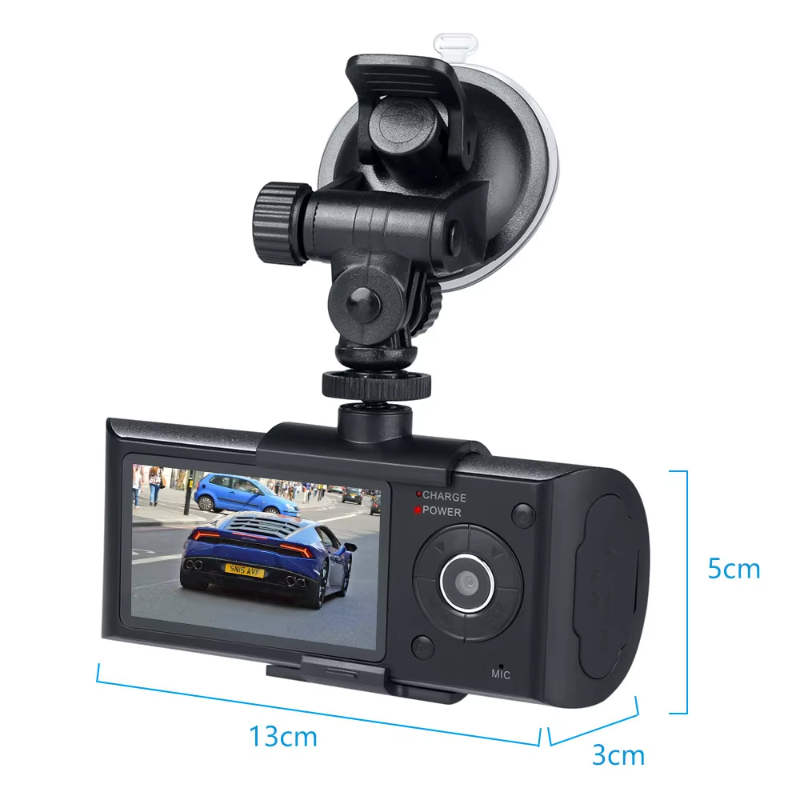 R300_X3000 dual camera car camera gps tracker logger dash board cameras for car