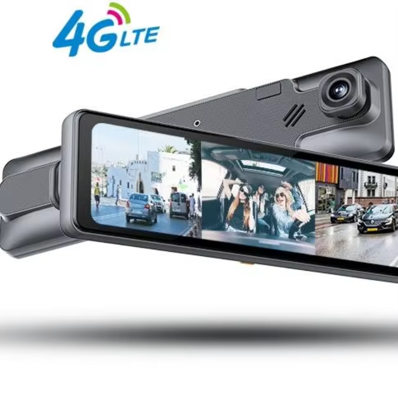 The newly upgraded ADAS DMS system Three lenses Dash cam car black cox 1080p with electronic dog supports remote monitoring